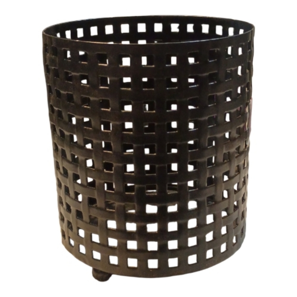 Gold Canyon Basket Weave Candle Holder